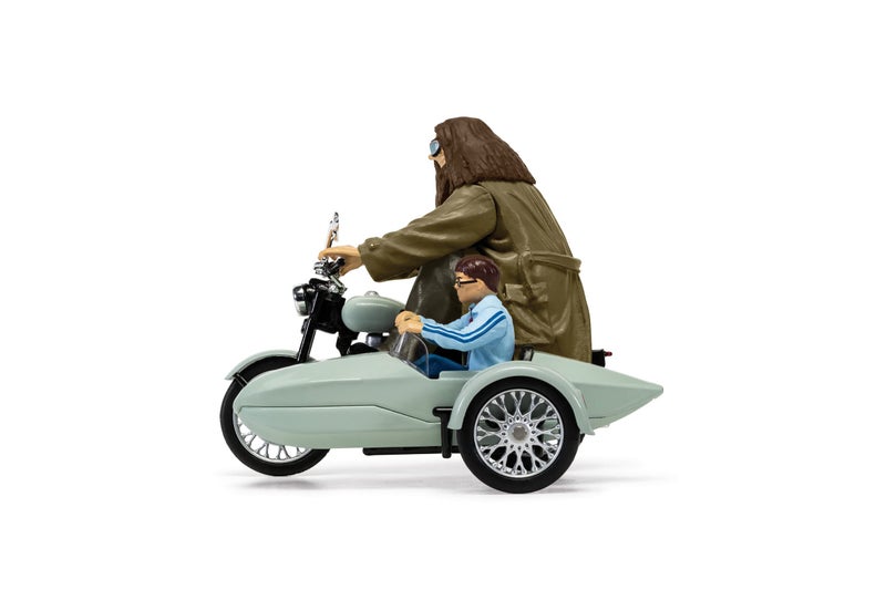 Corgi Harry Potter & Hagrid Motorcycle and Sidecar Deathly Hallows Fit The Box Scale Diecast Display Model CC99727 - Image 2